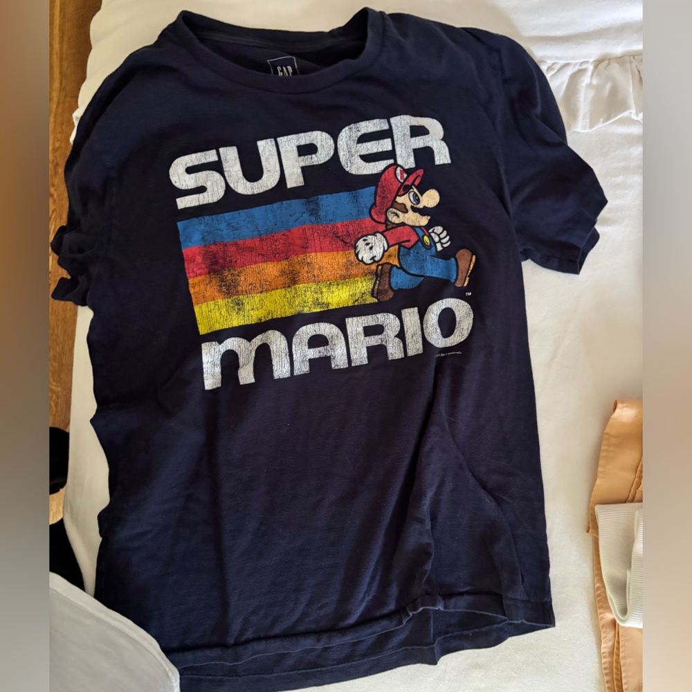 GAP Super Mario Navy Graphic Tee